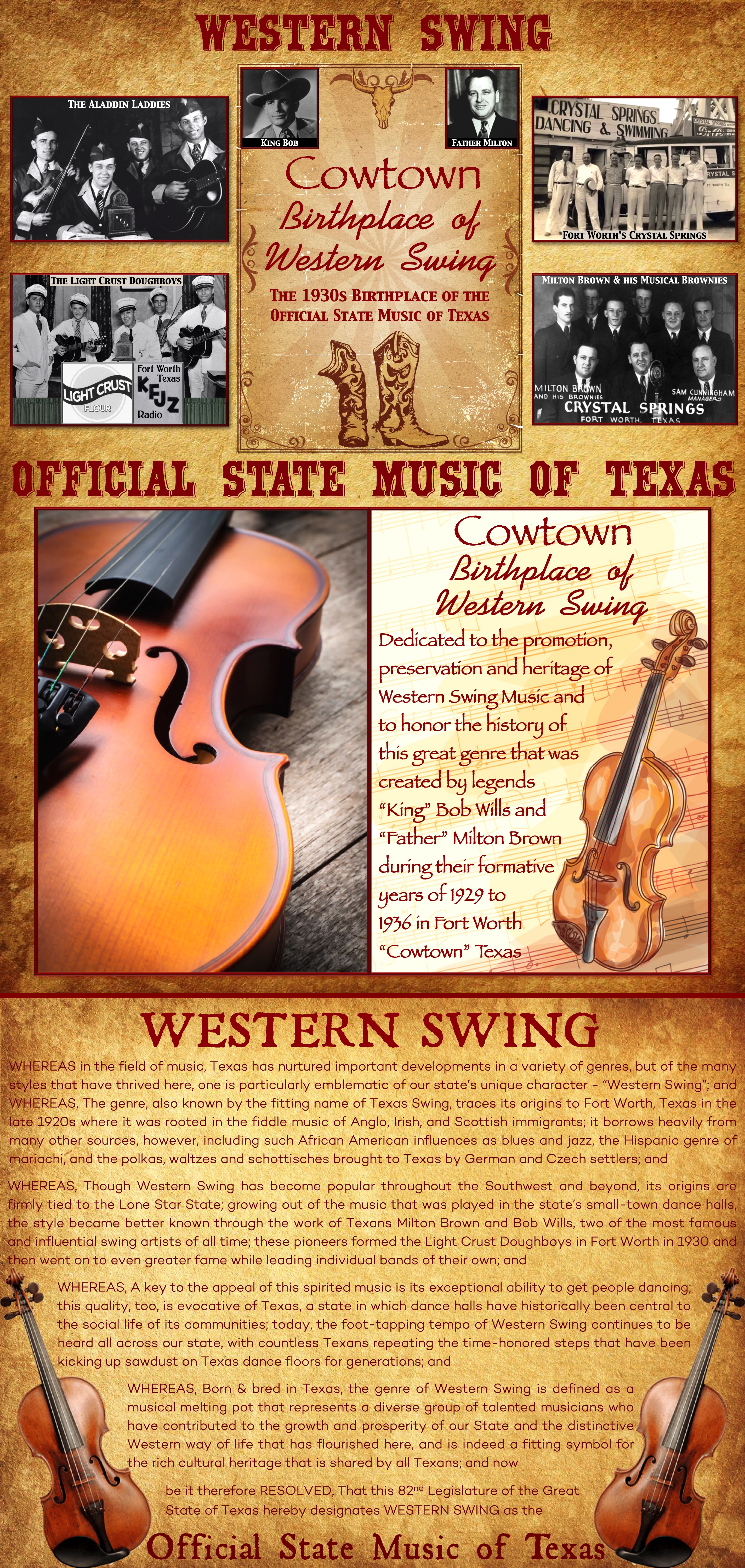 Cowtown Birthplace of Western Swing